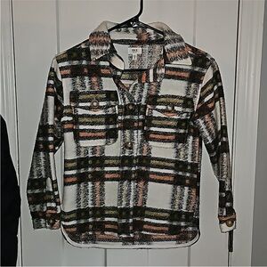 BKE Girls Shacket Nwots Sz Extra Small Runs Oversized